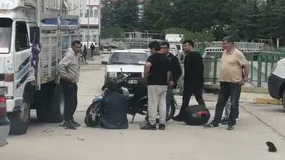 Isparta'da motosiklet ve kamyonet çarpıştı, 1 kişi yaralandı