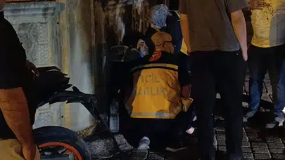 Bursa İnegöl'de motosiklet duvara çarptı : 20 yaşındaki sürücü yaralandı