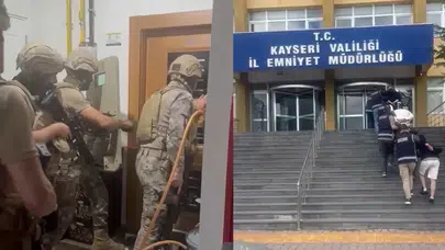 Kayseri merkezli 3 ilde suç örgütü operasyonu : 4 tutuklama