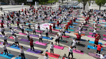 Büyükçekmece'de Dünya Pilates Günü kutlandı