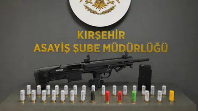 Kırşehir'de 2 ruhsatsız av tüfeği ele geçirildi