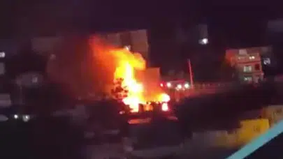 Kocaeli'de gecekonduda yangın : Mutfak tüpü patladı