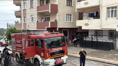 Kocaeli'de apartman dairesinde yangın : 3 kişi dumandan etkilendi