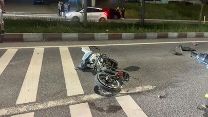 Bilecik'te otomobilin çarptığı motosiklet sürücüsü ağır yaralandı