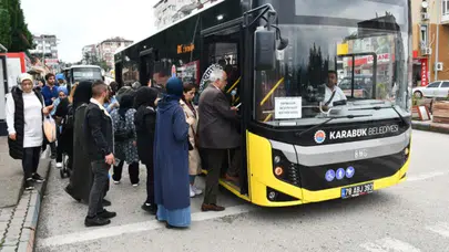 Karabük'te 65 yaş altına ücretsiz ulaşım desteği kaldırıldı
