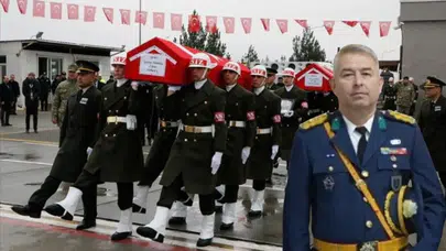 Kalp krizi geçiren Albay Mutlu Yaşar Kaplan son yolculuğuna uğurlandı