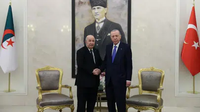 Cumhurbaşkanı Erdoğan, Cezayirli mevkidaşı Tebbun'u karşıladı