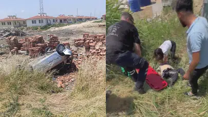 Hatay'da otomobil motosiklete çarparak takla attı : 1 ölü, 1 yaralı