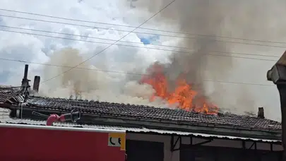 Kastamonu’da mobilya atölyesinde yangın çıktı