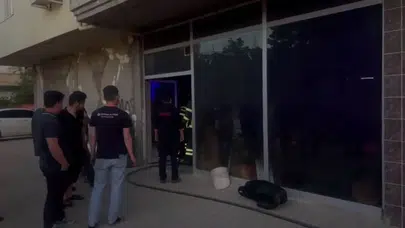 Adıyaman’da korkutan yangın : İş yeri alevlere teslim oldu