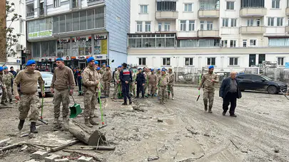 Samsun'da sel çalışmalarında 1063 personel görev alıyor