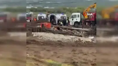 Ankara Gölbaşı'nda şantiyede çökme : 5 işçi yaralandı