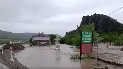 Zile'de Belpınar Barajı taştı : Zile-Turhal kara yolu ve tarım arazileri sular altında kaldı
