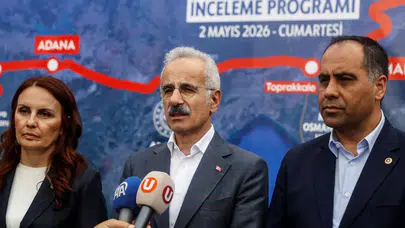 Bakan Uraloğlu, Mersin-Adana-Osmaniye-Gaziantep Hızlı Tren Projesi'ni yerinde inceledi