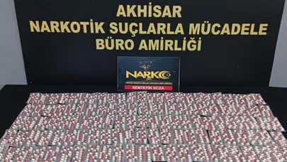 Manisa Akhisar'da uyuşturucu operasyonu : Bin 666 hap ele geçirildi