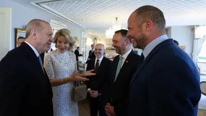 Cumhurbaşkanı Erdoğan Belçika Kraliçesi Mathilde'yi kabul etti