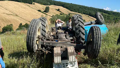 Samsun'da traktörün devrilmesi sonucu sürücü hayatını kaybetti