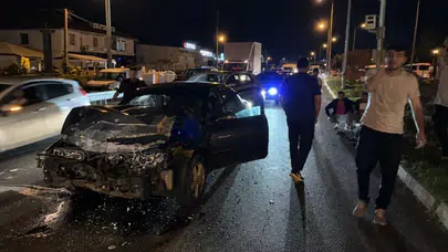 Düzce'de otomobiller çarpıştı : 5 yaralı
