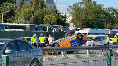 Avrasya Tüneli çıkışında trafik kazası meydana geldi