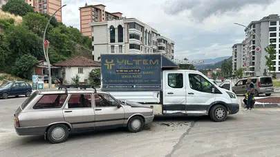 Karabük'te otomobil ve kamyonet çarpıştı, 1 kişi yaralandı