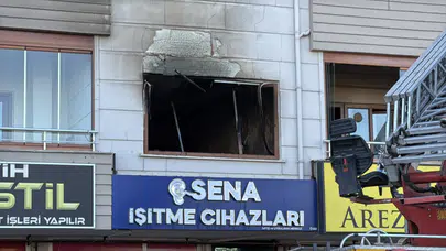 Niğde'de 8 katlı apartmanda yangın paniği : Vatandaşlar tahliye edildi