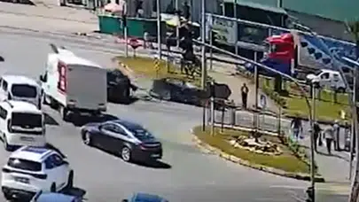 Giresun Liman Kavşağı'nda trafik kazası : 3 yaralı