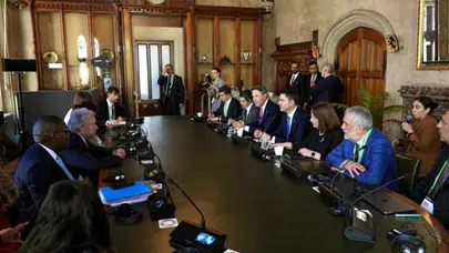 Bakan Kurum, BM Genel Sekreteri Guterres ile bir araya geldi