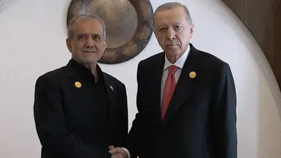 Cumhurbaşkanı Erdoğan, İranlı mevkidaşı Pezeşkiyan ile görüştü