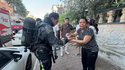 Antalya'da apartman dairesinde korkutan yangın