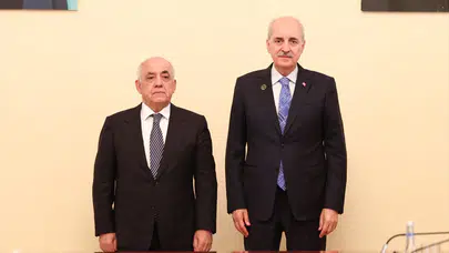 TBMM Başkanı Kurtulmuş, Azerbaycan Başbakanı Esedov ile görüştü