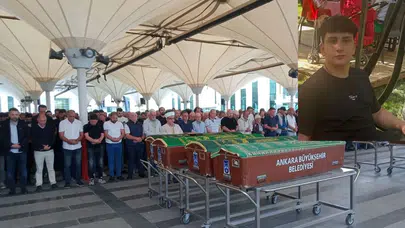 Ankara'da parkta bıçaklanarak öldürülen 16 yaşındaki Kayra Ataman son yolculuğuna uğurlandı