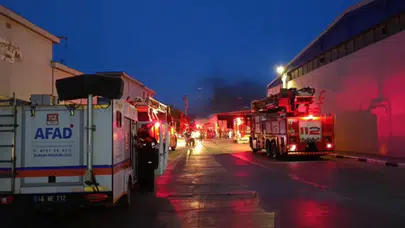 Kahramanmaraş'ta tekstil fabrikasında yangın