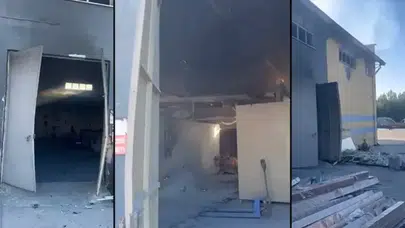 Kütahya'da metal fabrikasında eritme kazanı patladı : 1 işçi ağır yaralı