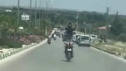 Kilis'te trafikte akrobatik hareketler yapan motosikletliye ceza