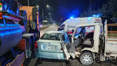 Ordu Ünye'de kaza : 1 ölü, 1 yaralı