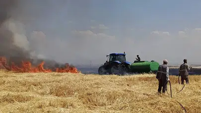 Diyarbakır'da yüzlerce dönümlük arazi küle döndü