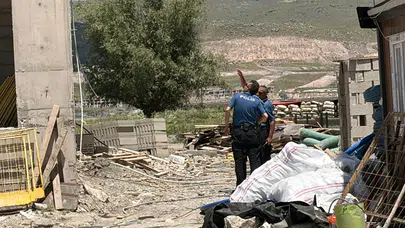 Kayseri'de bir işçi inşaatın 4'üncü katından düştü