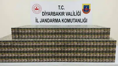 Diyarbakır'da kaçakçılık operasyonu : Yaklaşık 15 bin paket kaçak sigara ele geçirildi