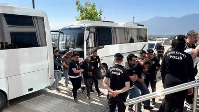Bursa'da hava destekli uyuşturucu operasyonu : 17 şüpheli tutuklandı