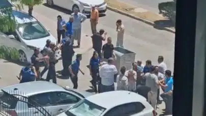 Adıyaman Adliyesi önünde iki grup arasında kavga çıktı
