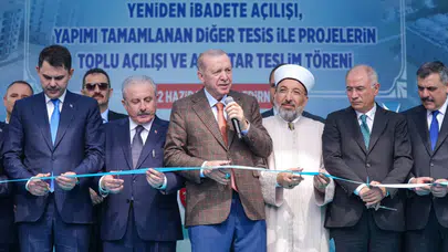 Cumhurbaşkanı Erdoğan, Edirne'de toplu açılış törenine katıldı