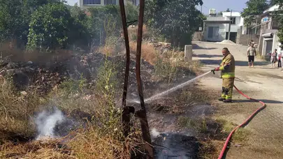 Hatay'da otluk alanda yangın çıktı