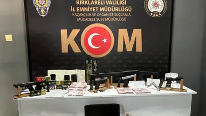 Kırklareli'nde suç örgütü operasyonu : 6 kişi yakalandı