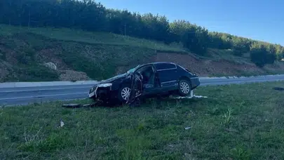 Ardahan'da otomobil devrildi : Sürücü hayatını kaybetti