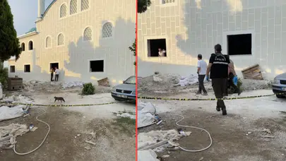 Aydın'da cami inşaatında iskele düştü : 1 ölü, 1 yaralı