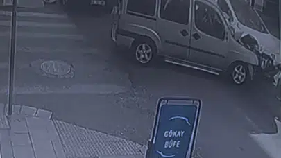 Tekirdağ Çorlu'da kaza : Ters yönden gelen araç otomobille çarpıştı