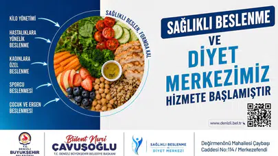 Denizli Büyükşehir Belediyesi'nden ücretsiz beslenme danışmanlığı desteği