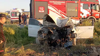Kahramanmaraş'ta trafik kazası : 1 yaralı