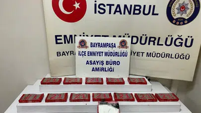 İstanbul Bayrampaşa’da 20 kilo kokain ele geçirildi