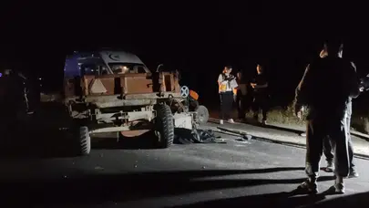 Çorum’da traktör ile kamyon çarpıştı : Kazada bir kişi öldü, oğlu ve torunu yaralandı